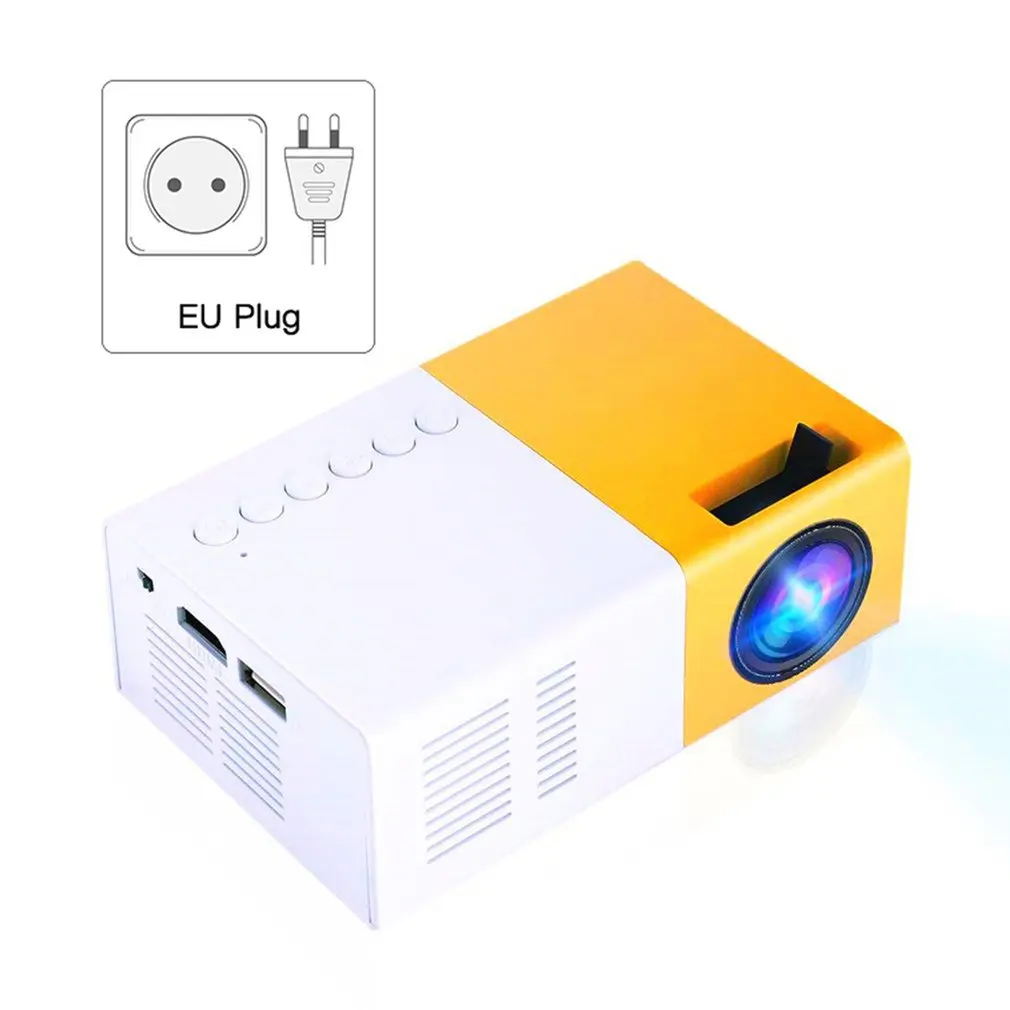 

J9 Mini Projector HD Home Projector Theater Support 1080P AV USB Micro SD Card USB Portable Pocket Beamer ACEHE