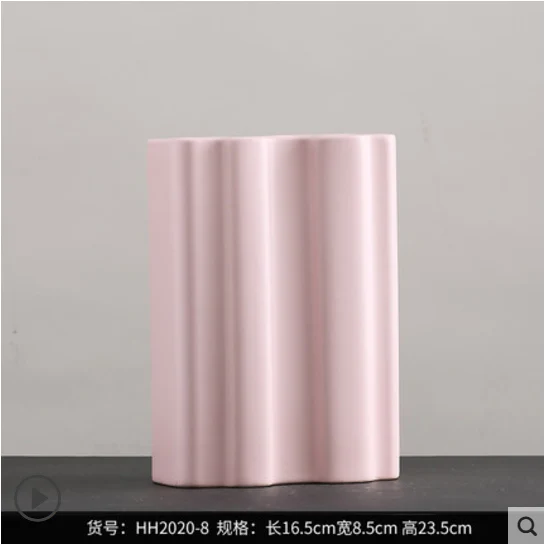 

Nordic Vase Ceramic Flower Vase Art Simple Living Room Decoration Modern Geometry Vase Decoracion Hogar Home Decor DA60HP