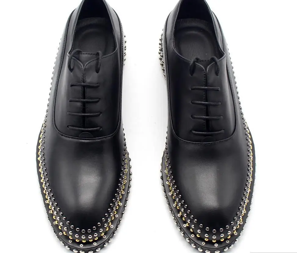 Офисная Мужская обувь брендовая модная мужская в строгом стиле из натуральной