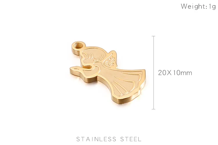 

5Pcs/Lot 2 Colors Angel Prayer Girl DIY Bracelet Necklace Accessories Jewelry Making