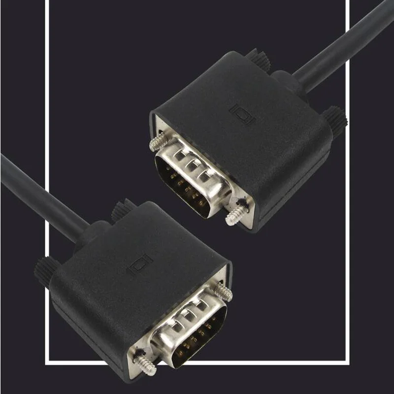 

VGA cable 1080P high-definition computer cable 1.5 m 3 + 5 LCD display adapter cable male to male stable suitable variety device