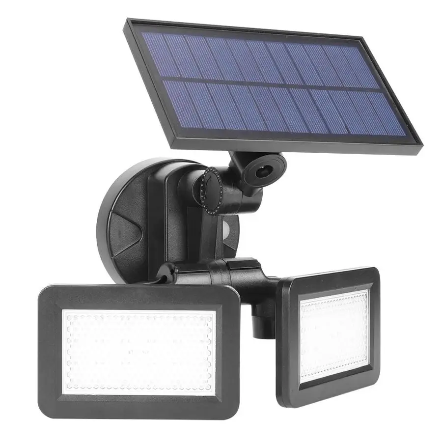 Уличный настенный фонарь на солнечной батарее 48 светодиодов 360 градусов|Уличные