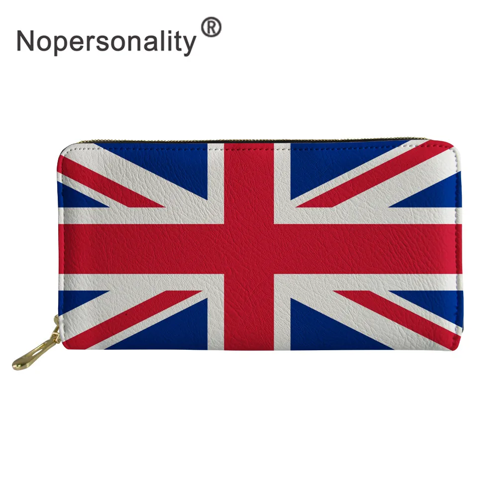 Повседневные женские кожаные кошельки Nopersonality с принтом в виде флага