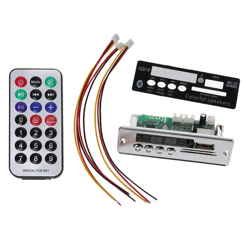 Плата декодера Mp3 с Bluetooth модуль декодирования MP3 плеера поддержкой Fm радио Usb Tf ЖК