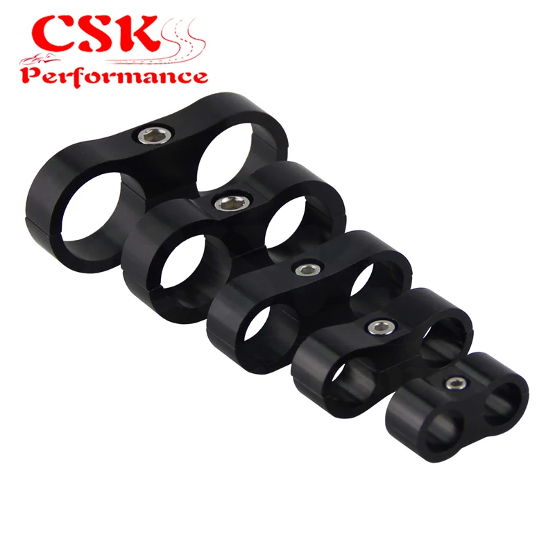 4 шт. 19 мм AN10 плетеный шланг Сепаратор Зажим адаптер кронштейн черный/синий|braided