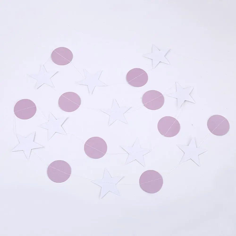 Золотой серебряный Звездный круг украшение для вечеринки бумажные гирлянды