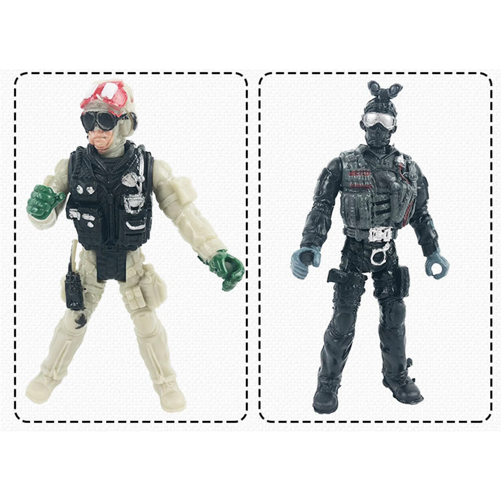 

10cm Kids Toy Mini American Soldiers w/ Weapon Action Figure Boy Gifts