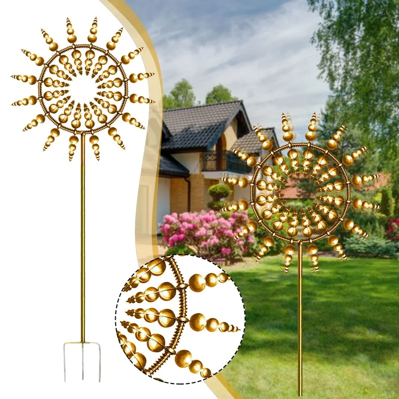 

Unique and Magical Metal Windmill Outdoor Wind Spinners Wind Catchers Yard Patio Lawn Garden Decoration 31CM
