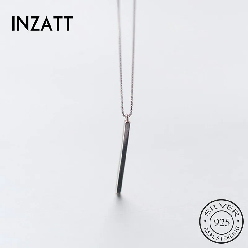 

Женский чокер с подвеской INZATT, ожерелье из настоящего серебра 925 пробы в минималистическом стиле, изящная бижутерия, хороший подарок 2020