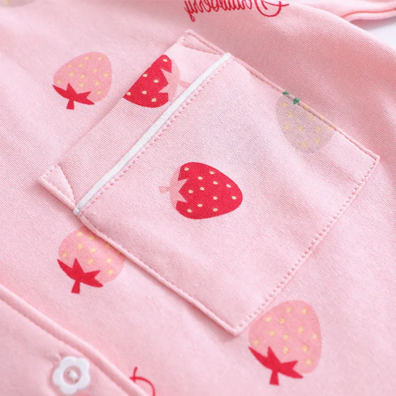 Высокое качество Весенние пижамы для девочек-подростков Одинаковые хлопковые