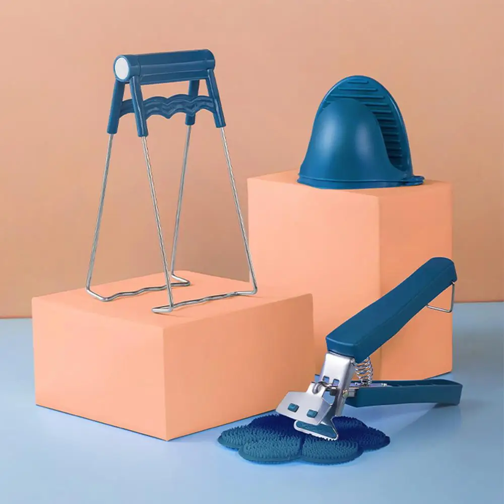 6 шт Нержавеющая сталь горячий шар клип горшок блюдо держатель силиконовый мини