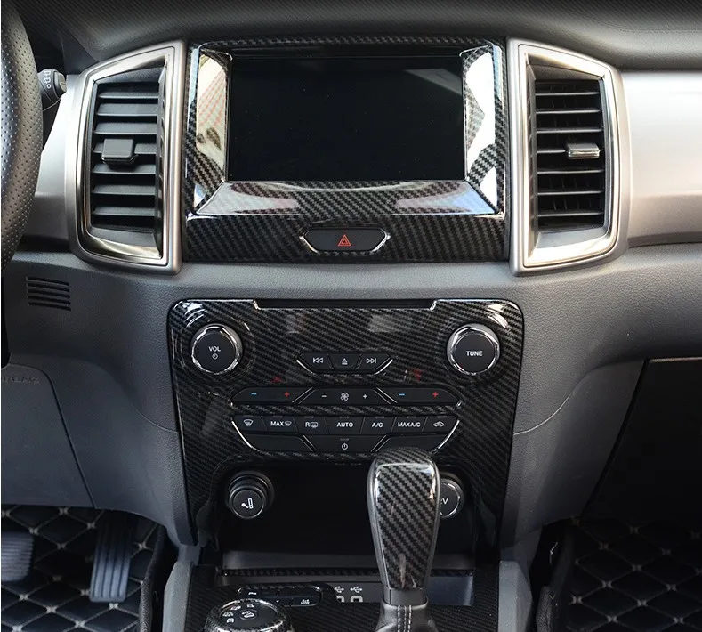 Углеродное волокно подходит для Ford Everest- Ranger T7 модификация интерьера специальный блок управления декоративные наклейки