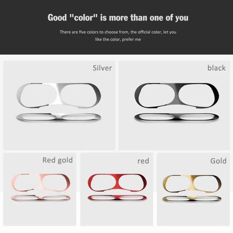 Металлическая Пылезащитная наклейка для Apple AirPods Pro чехол беспроводной зарядки