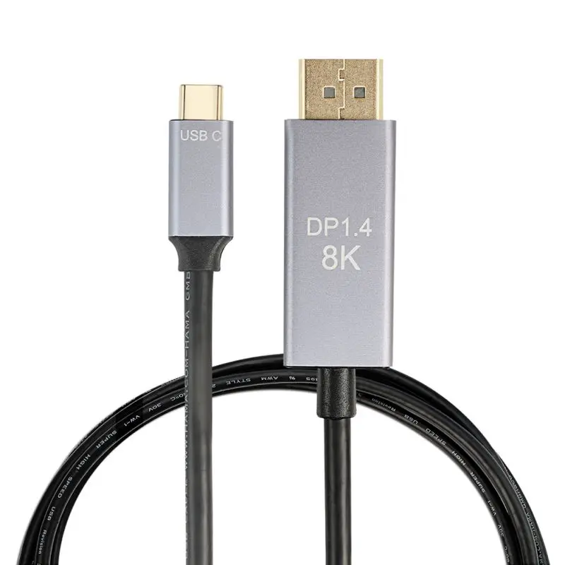 USB 3.1 Type-C To 8K Displayport DP 7680x4320 Cable Adapter Thunderbolt 3 Compatible For Macbook Pro Computer Cables | Компьютеры и
