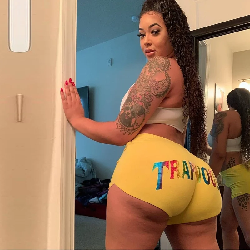 

Женские Эластичные байкерские велосипедные шорты, спортивные Легинсы из спандекса, укороченные брюки до колена, женские летние тонкие шорт...