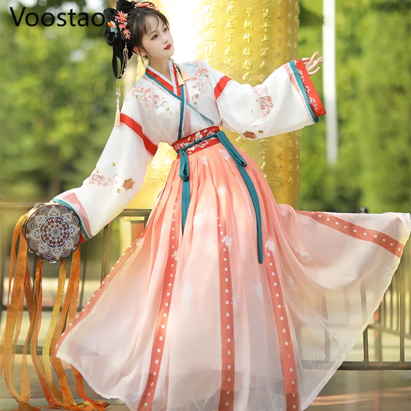 Традиционное платье ханьфу в китайском стиле Женский винтажный костюм принцессы