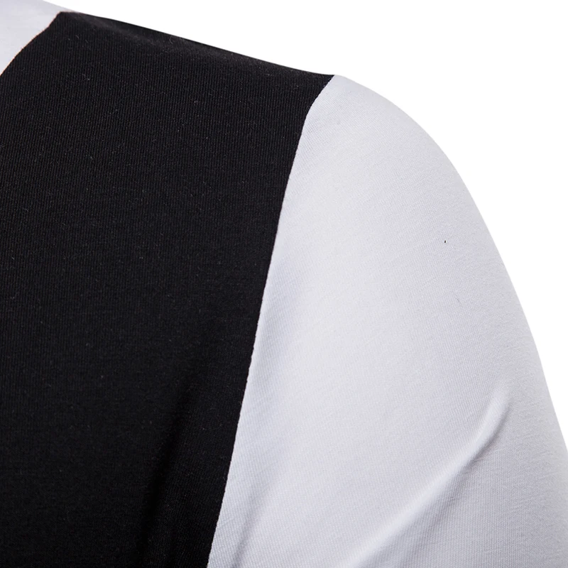 

2021 Spring & Autumn New Korea Round Neck Plus Size All-match Casual Stretch All-match Color Matching Men T-shirt Free Shipping