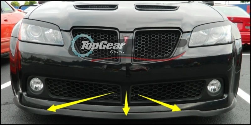 Дефлектор губ бампера для Pontiac G6 G8 передняя юбка спойлера ДЛЯ TopGear Friends тюнинга