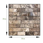 Настенные стикеры 3D в стиле ретро с имитацией кирпича, домашний декор, самоклеящиеся ПВХ Имитационные плитки для творчества, гостиной, кухни, художественные наклейки