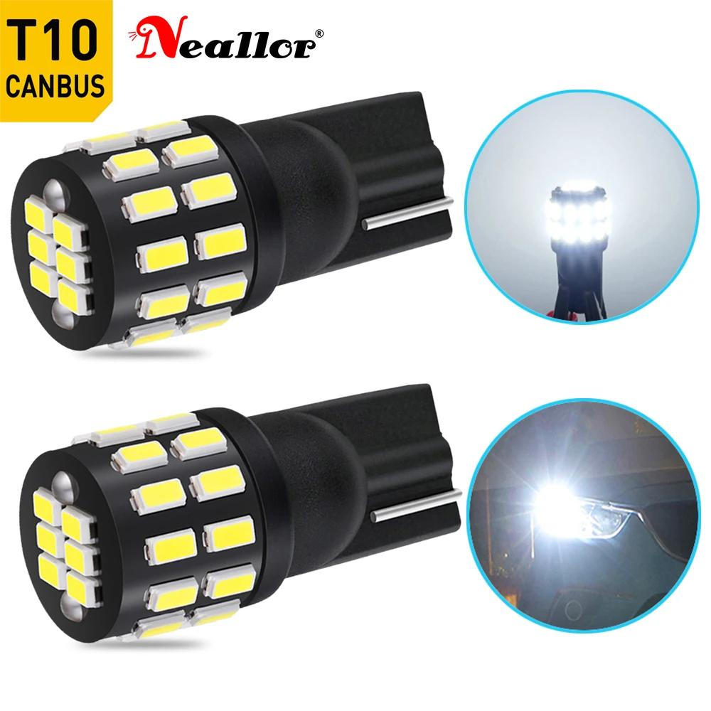 

2 шт., Автомобильные светодиодные лампы T10 W5W, 12 В, для BMW, Audi, Mercedes BENZ 2825