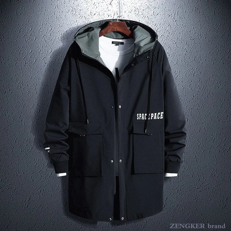 Новое Осеннее Мужское пальто большого размера плюс толстая Мужская куртка