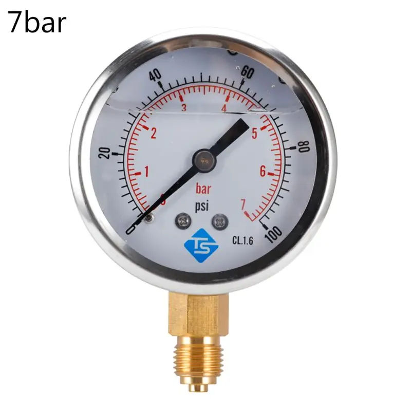 Глицериновый вакуумный манометр 68 мм Циферблат VAC до 10000 PSI BTM | Инструменты