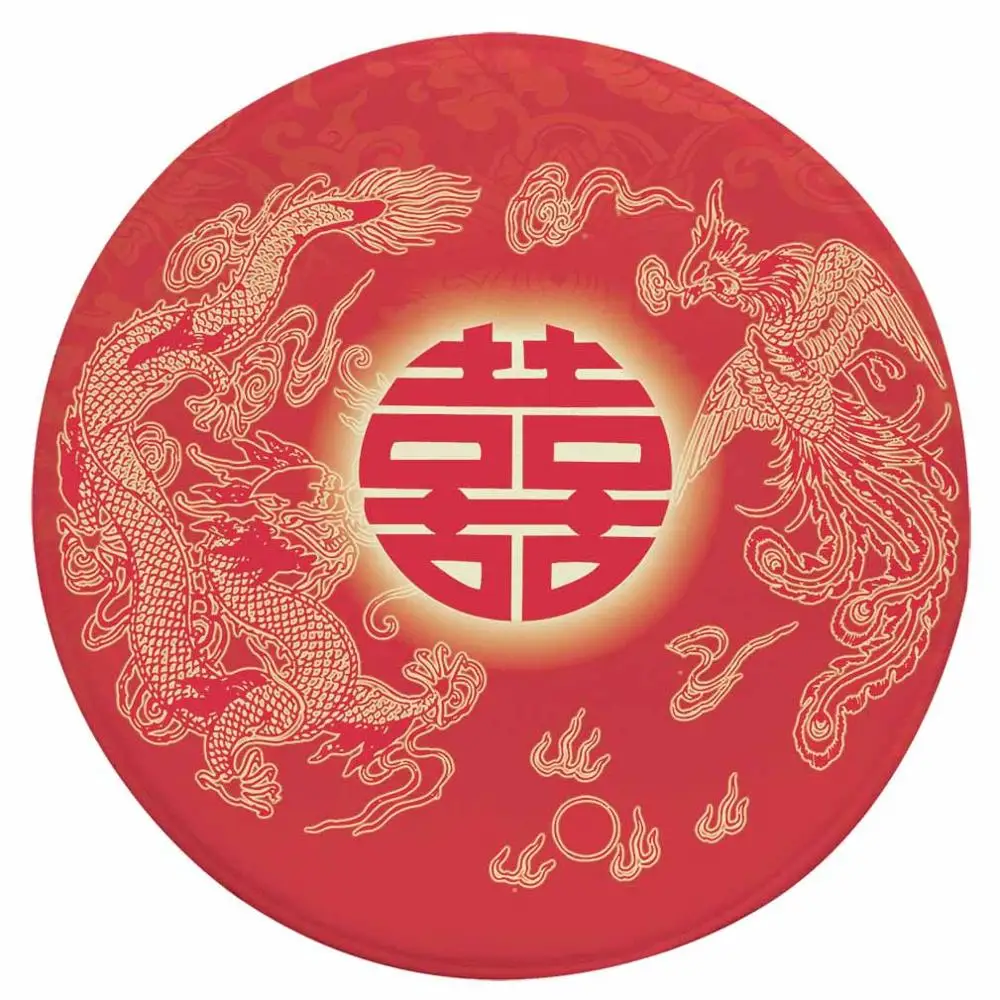 Прямая поставка красный круглый ковер мягкие ковры Противоскользящие коврики