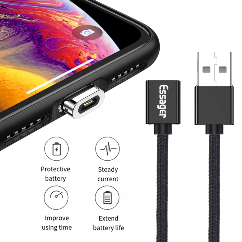Магнитный usb кабель Type c для смартфона USB C и Micro Usb|Кабели мобильных телефонов| |