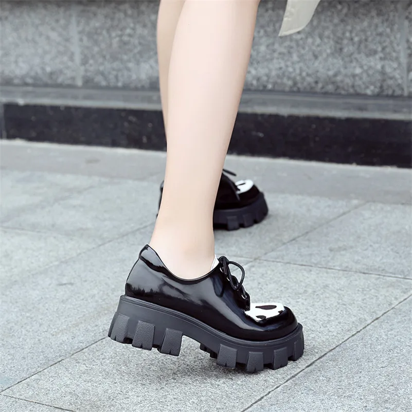 Meotina/женские туфли лодочки на высоком каблуке Туфли из лакированной кожи