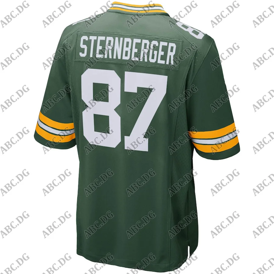

Customized Stitch American Football Jersey Men Women Kid Youth Green Bay Jace Sternberger Green Game Player Jersey