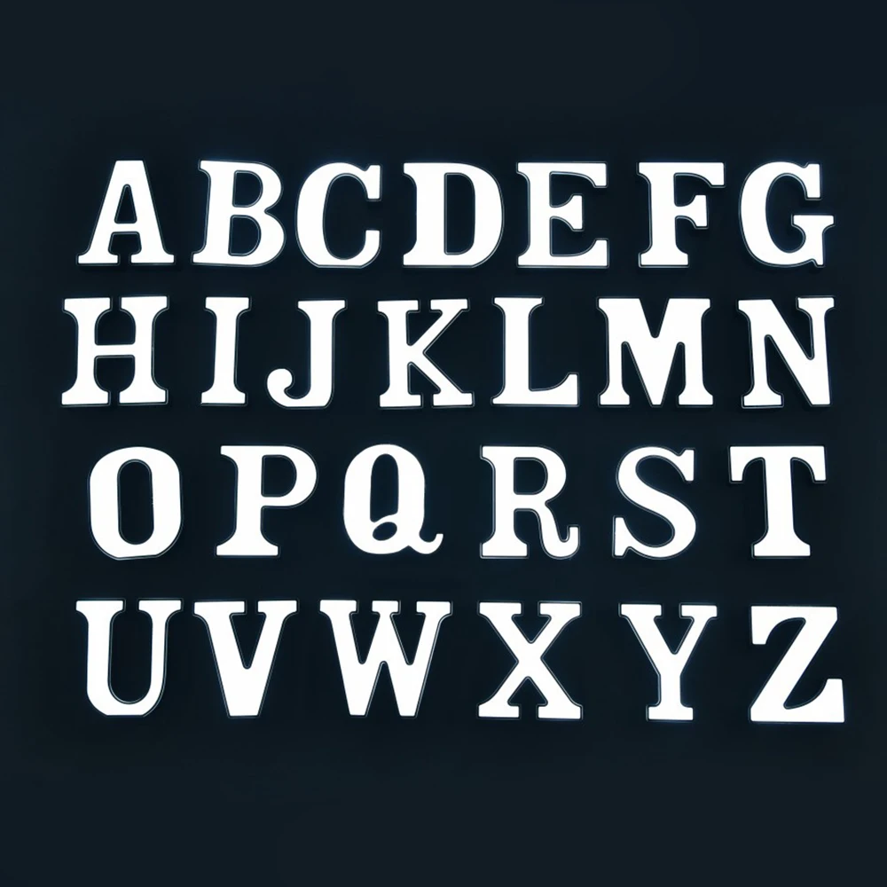 Светодиодный светящийся ночсветильник с буквами 26 букв английского алфавита на