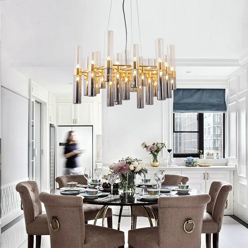 Современный блеск из блестящего Золотого Металла G4 светодиодная люстра пластина