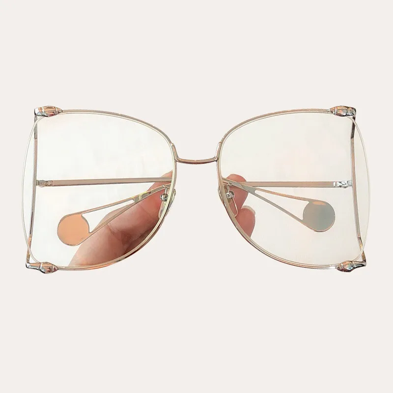 No.5 sunglasses Солнечные очки с Большой рамкой, винтажные женские брендовые дизайнерские роскошные солнцезащитные очки gafas de sol hombre - Цвет линз: No.5 sunglasses
