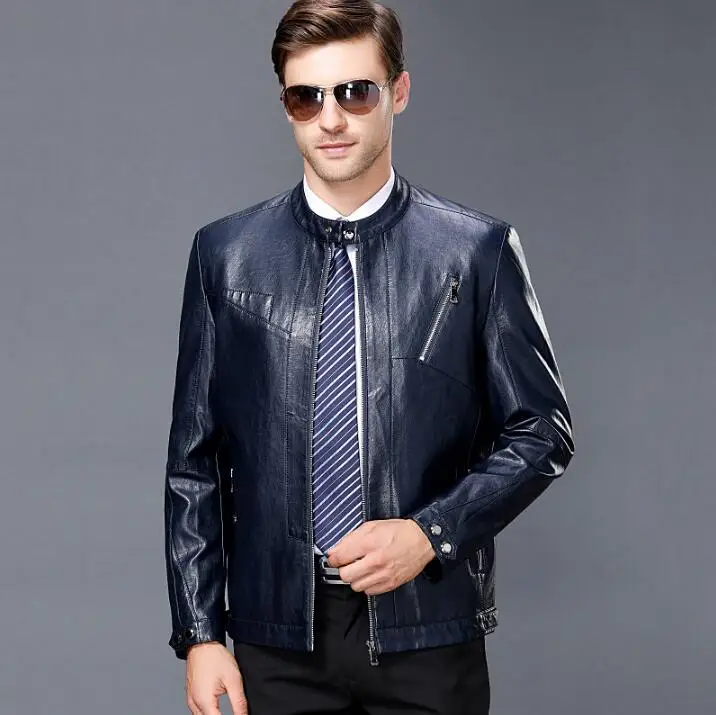 Куртка мужская из овечьей шкуры воздухопроницаемая верхняя одежда модные