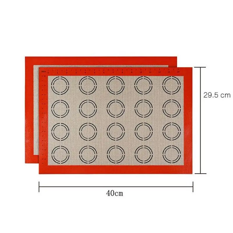 

Silicone Baking Pans Macaron Baking Mat Bread Cake Mat Cookie Professional Pastry Kitchen Tools Nonstick Accessories Baking R0C2
