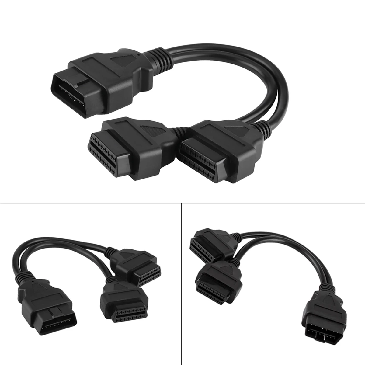 OBDll OBD2 16 pin сплиттер удлинитель диагностический инструмент адаптер Мужской к