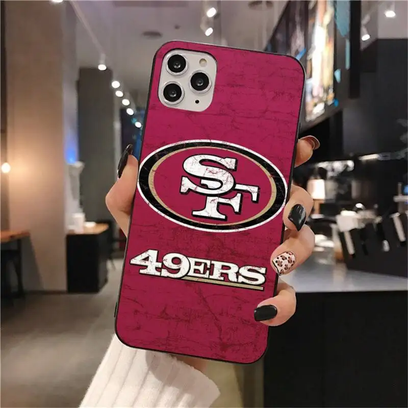 

San Francisco Football Team Badge SF Coque Shell Phone Case for iPhone 11 pro XS MAX 8 7 6 6S Plus X 5S SE 2020 XR case