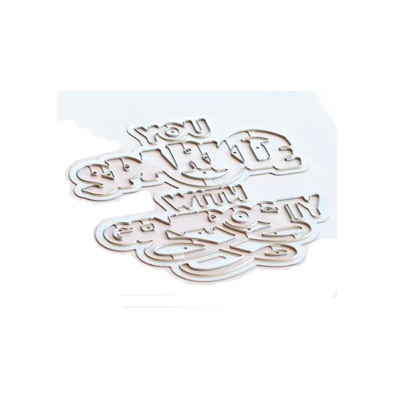 2021 New Alphabet Die Cuts Metal Cutting Dies and Scrapbooking For Paper Making Sparkle Embossing Card Frame Craft | Дом и сад
