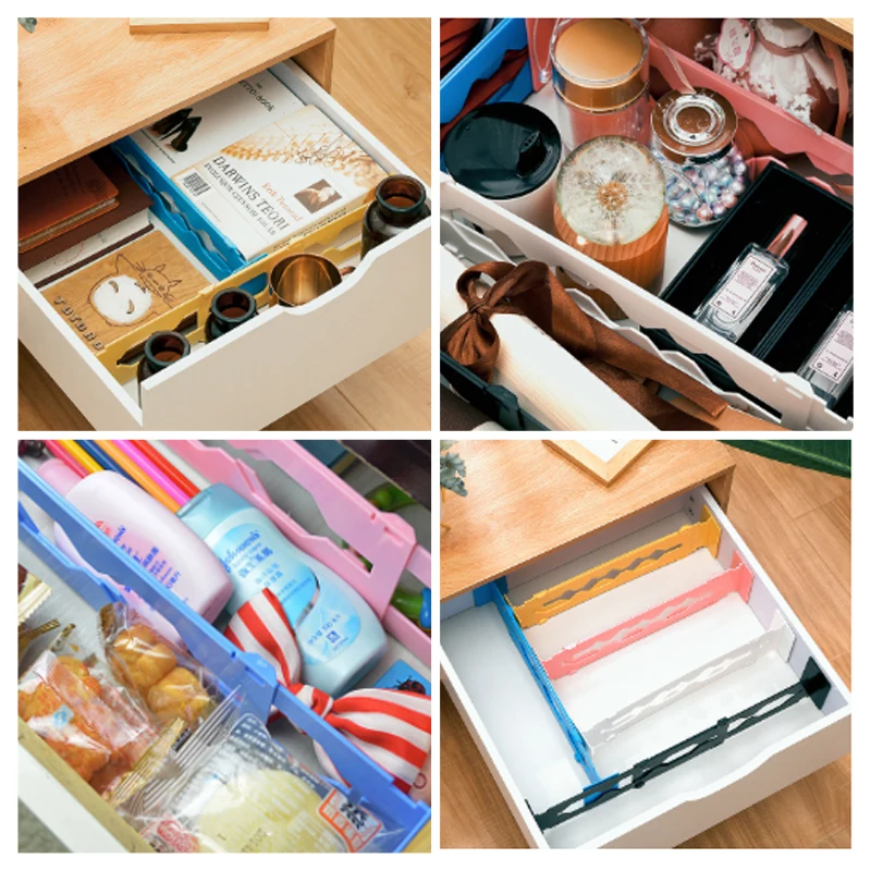 1 шт. многоцелевой Пластик регулируемые разделители для ящиков Организатор