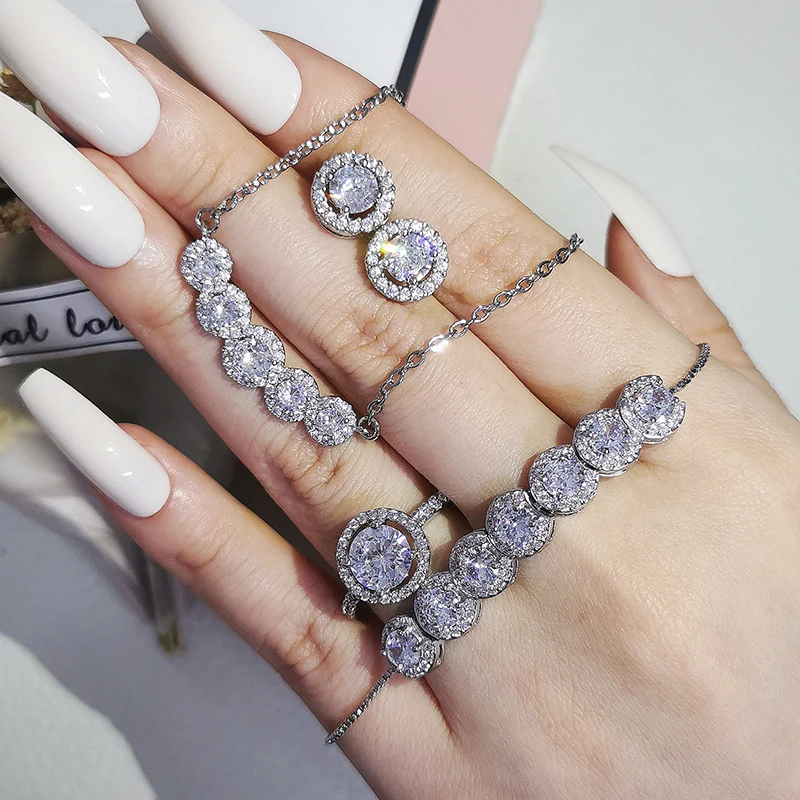 

4pcs Pack Valentine's Day Real 925 Sterling Silver Jewelry Engagement Wedding Bridal ForLove for Brides Ring African J6962