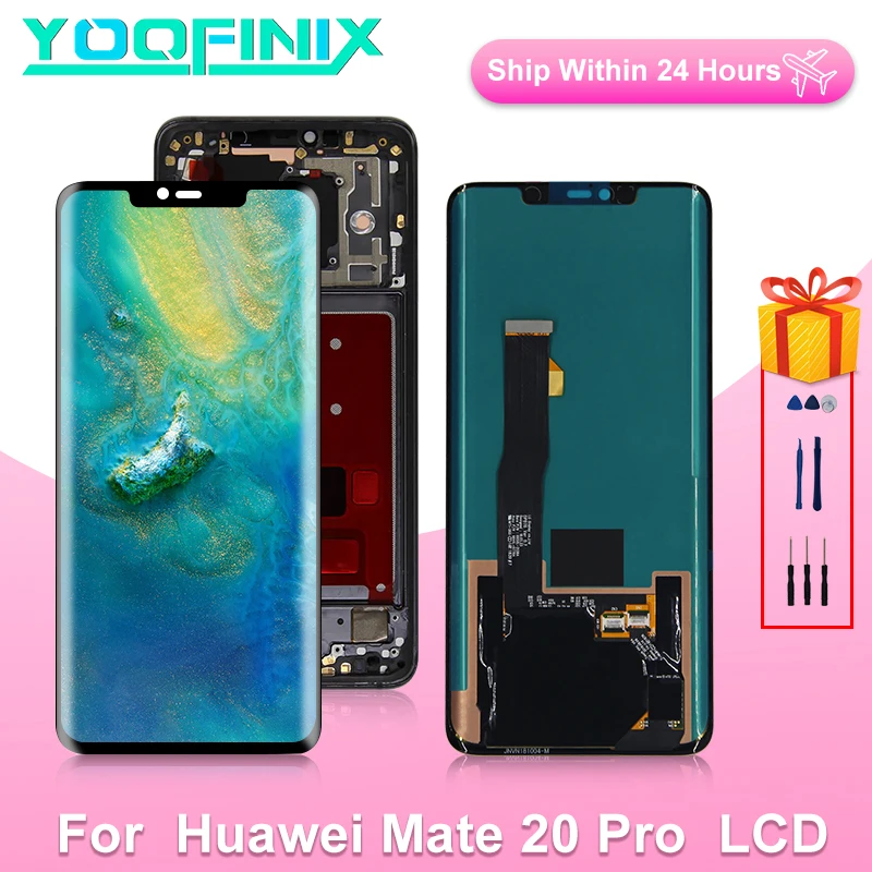 

ЖК-дисплей 6,39 "для Huawei Mate 20 Pro, сенсорный экран, дигитайзер для Mate 20 Pro, ЖК-дисплей, детали для замены