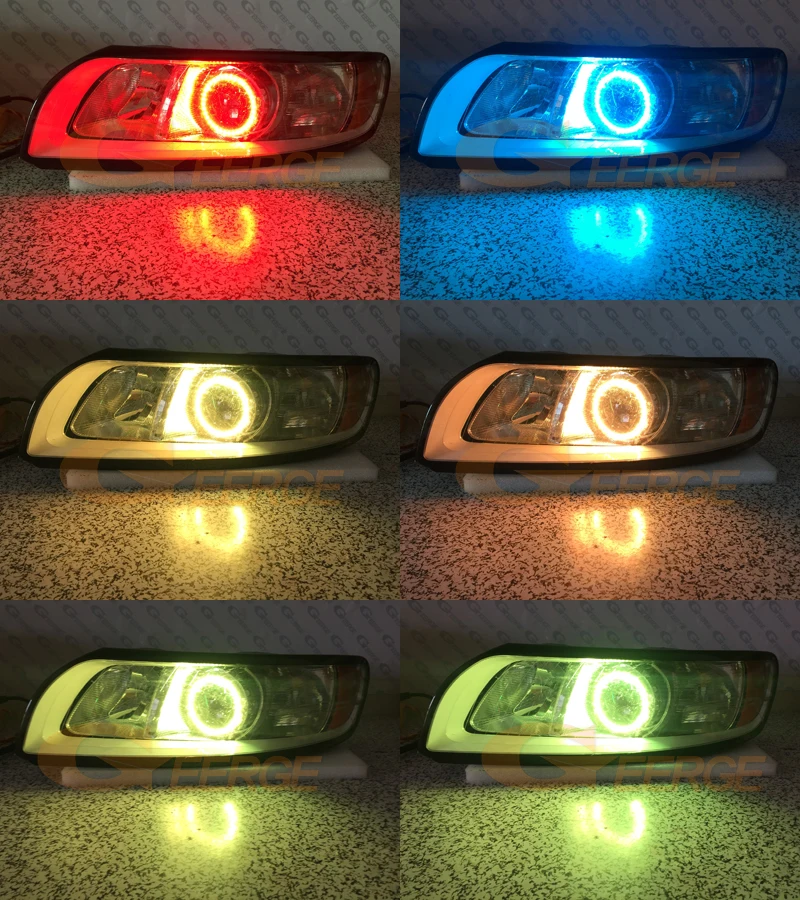 Для Volvo S40 II V50 2008 2009 2010 2011 2012 facelift RF remote Bluetooth APP многоцветный ультра яркий RGB