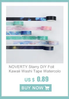 NOVERTY фантастические звезды Радуга Washi лента клейкая лента Дневник для художественного оформления ногтей, ручная работа Скрапбукинг наклейки стиральная лента стационарный 02516