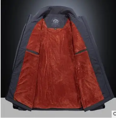 

Winter wear plus fleece size plus fleece jacket for men's business casual coat jacket jacket for military workers