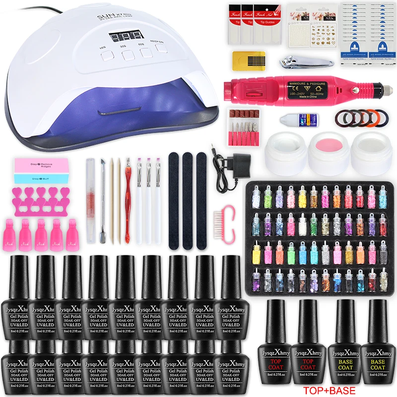 Набор для ногтей лампа Сушилка with18 состоит из 12 штук Гель лак комплект Soak