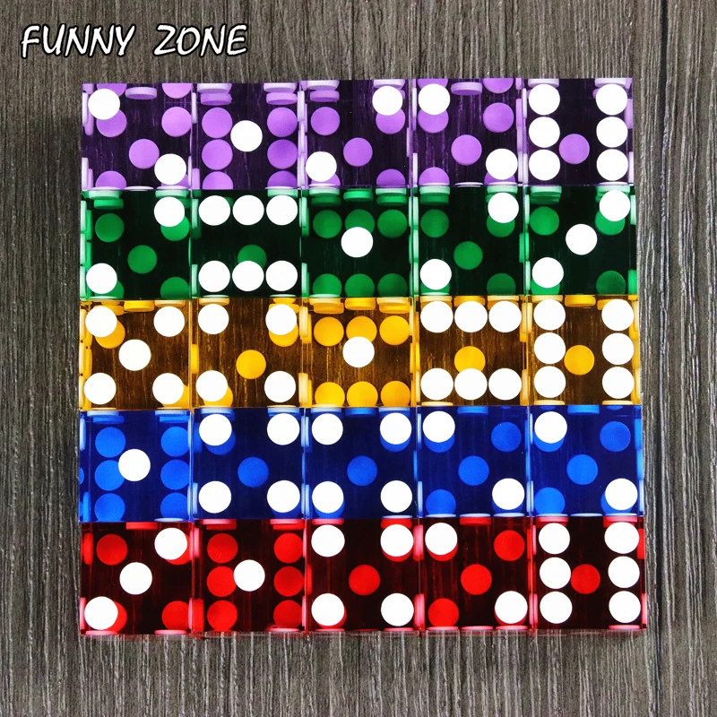 Желтые кости для казино 19 мм класс 1 шт бритвенная кромка полупрозрачная форма со