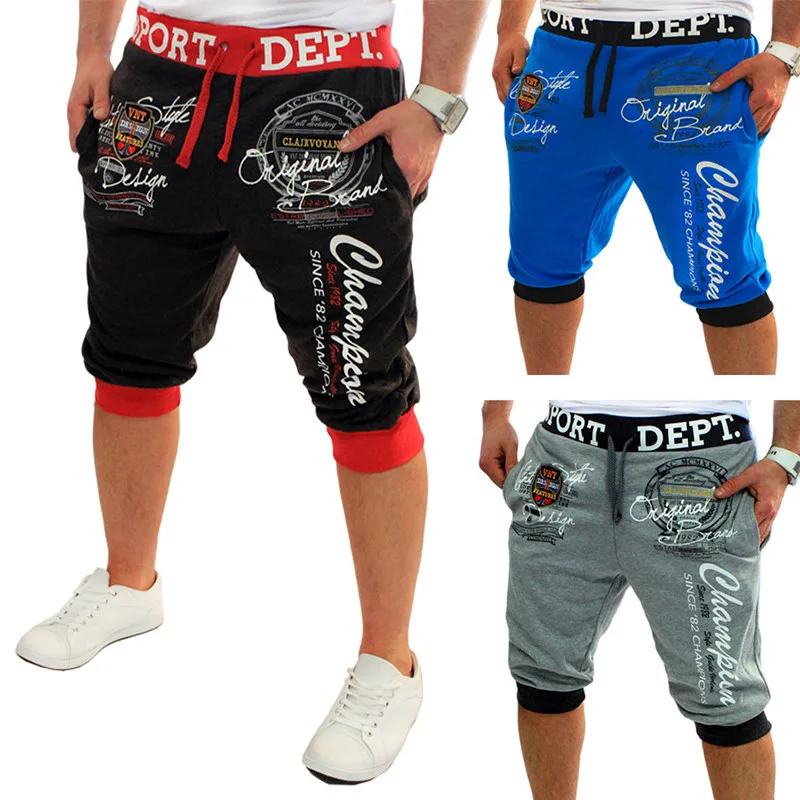 

ZOGAA Summer Men New Casual Shorts Boys Loose Letter Printed Sportswear Male Workout Jogger Bodybuilding Shorts Mutil Colors