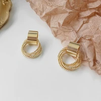 temperament luxury hoop earrings for women girls elegant minimalist high end earrings wedding party fashion jewelry gifts