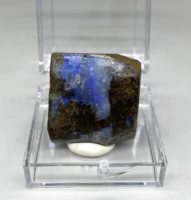 100 natural rare australian iron opal photographed in wet water state gem mineral specimen quartz gemstones box size 3 4 cm