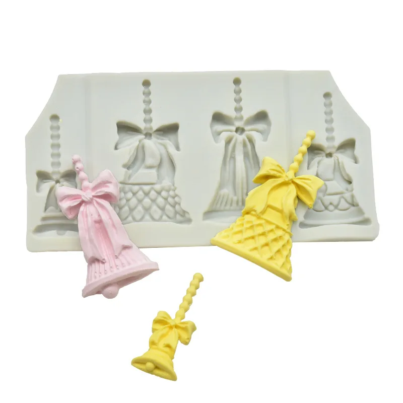 Рождественские колокольчики силиконовая форма для торта шоколадные конфеты